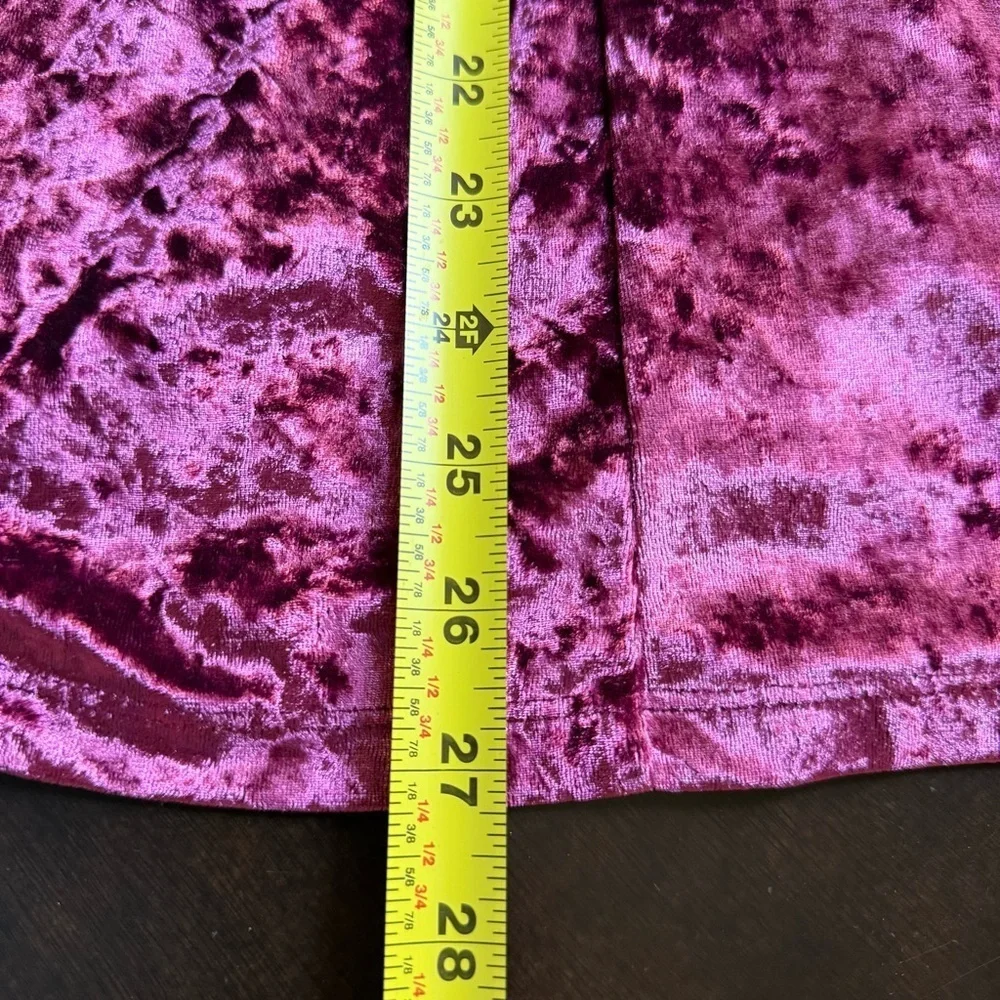 Hannah Banana Jeweled Velvet A-Line Holiday Party Dress Fuchsia Pink Girls 10